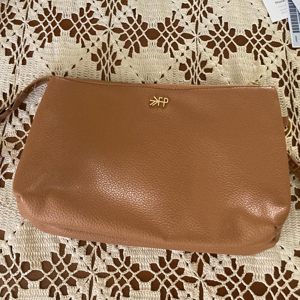 Freshly Picked Tan Leather Clutch